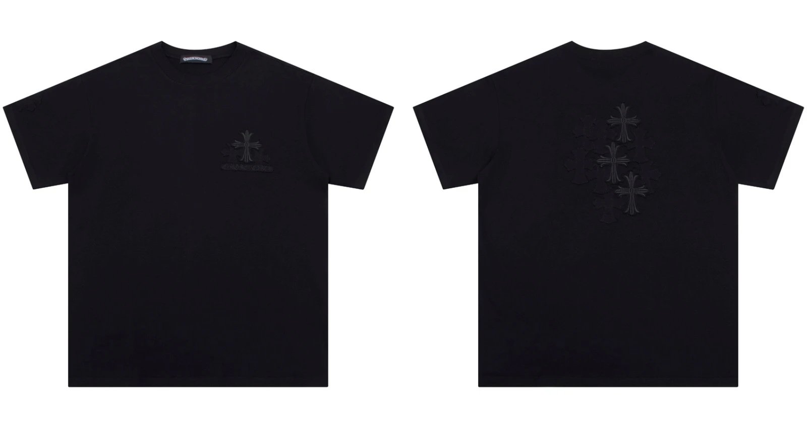 Chrome Hearts Caution Pink Graphic T-Shirt Gray - 34