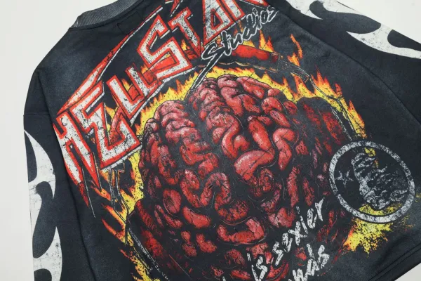 Hellstar Flame Jersey Orange-White Multicolor Jersey - 15