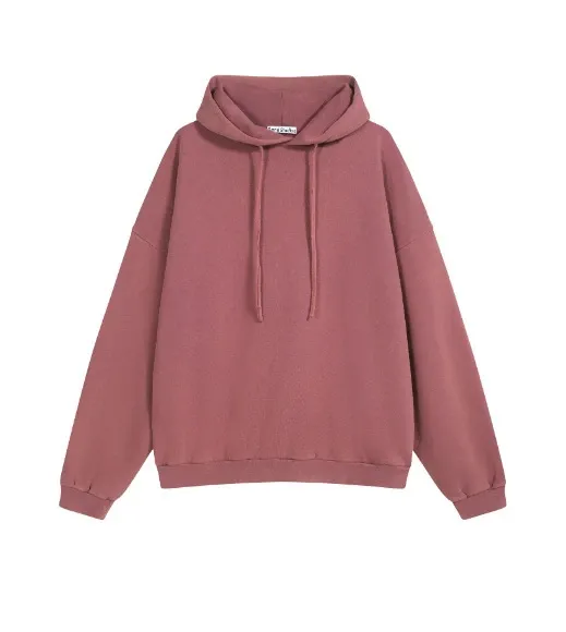 Design Oversized Hoodie Dusty Rose Hoodie - 1