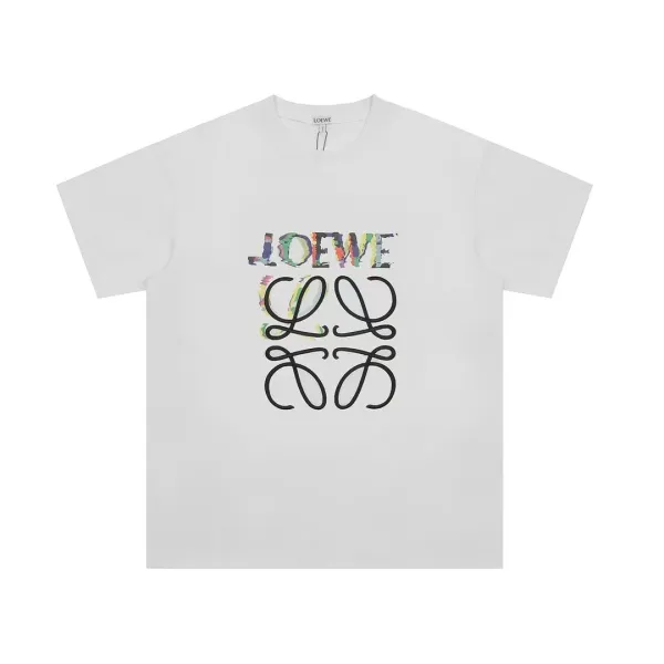 Loewe Anagram Print T-Shirt White - 1