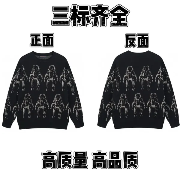 Louis Vuitton Astronaut Knit Sweater Black - 1