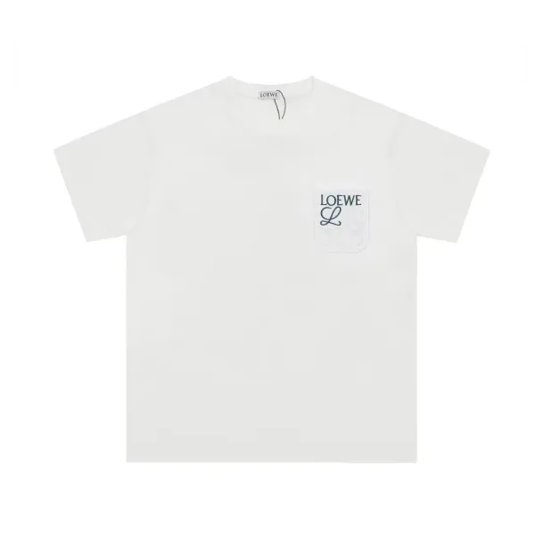 Loewe Pocket Logo White T-Shirt - 1