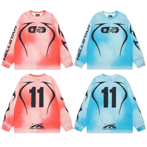 Hellstar Flame Jersey Orange-White Multicolor Jersey - 6