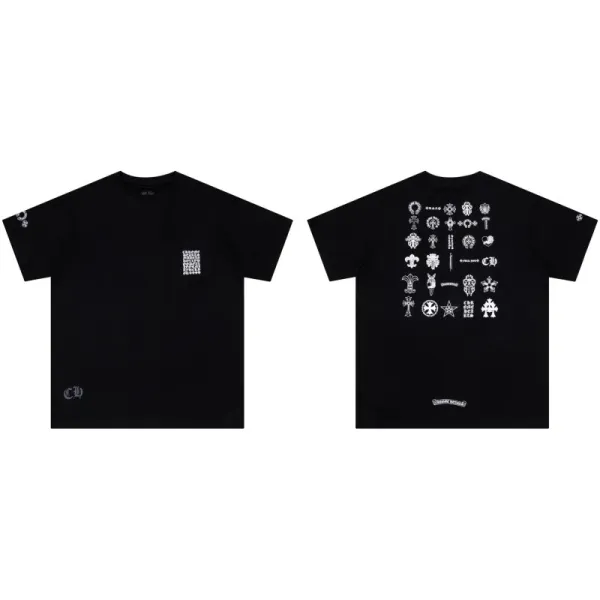 Chrome Hearts Icon Grid Pocket T-Shirt Black - 1