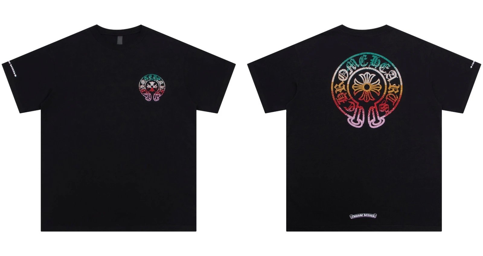 Chrome Hearts Caution Pink Graphic T-Shirt Gray - 37