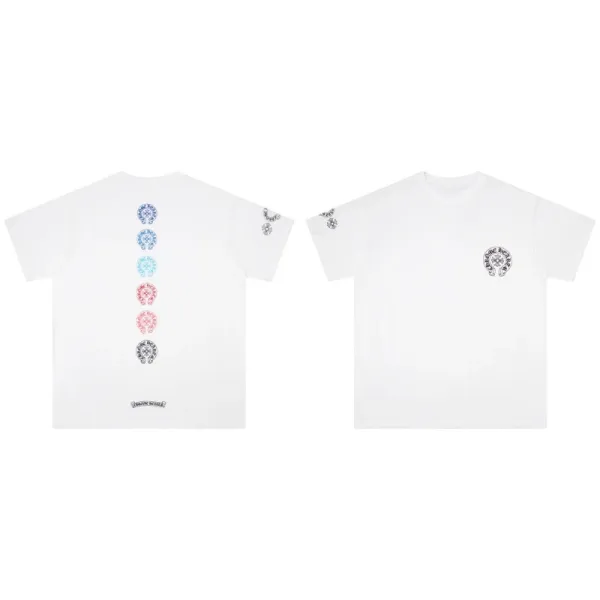 Chrome Hearts Five Skulls White T-Shirt - 1