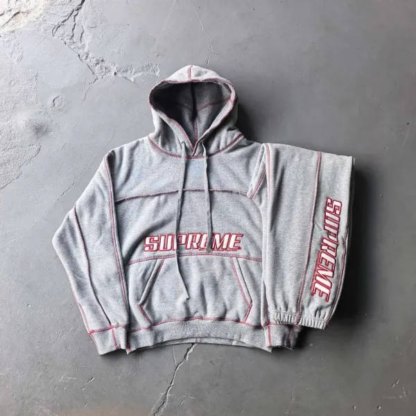 Supreme Logo Tape Sweatpants Black - 24