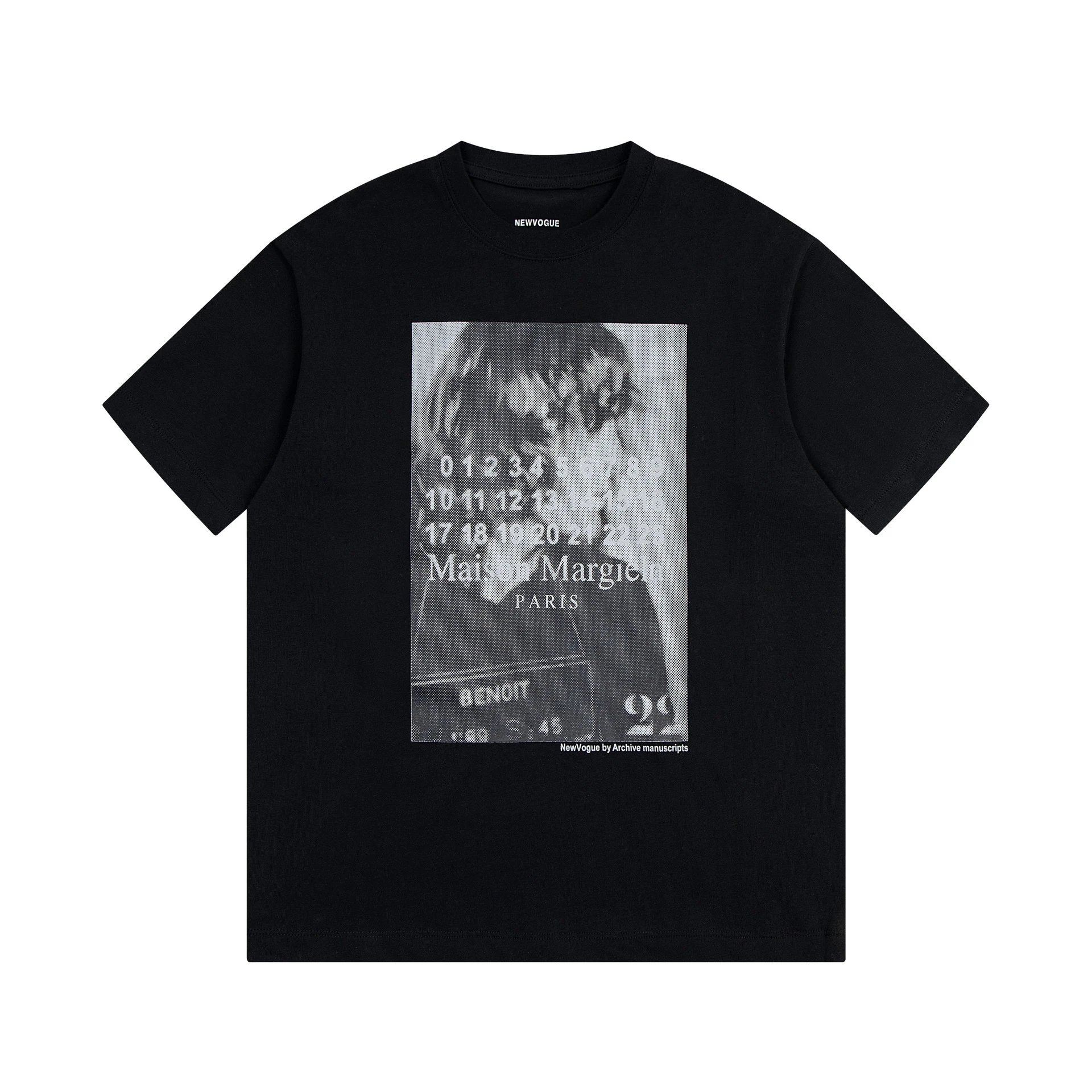 Maison Margiela Numeric Logo Graphic T-Shirt Black