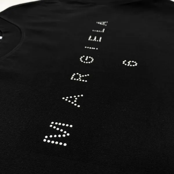 Off-White Numeric Paint Splatter Long Sleeve T-Shirt Black - 8