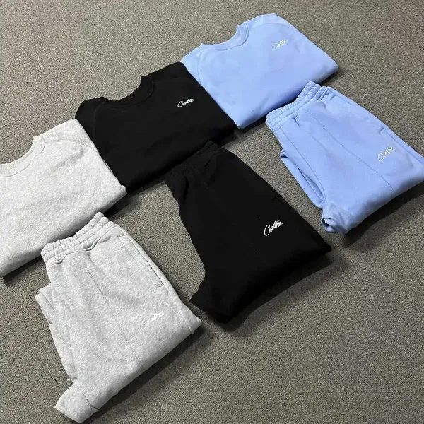 Cavaleiro Gray Heather Sweatshirt and Sweatpants Set - 7