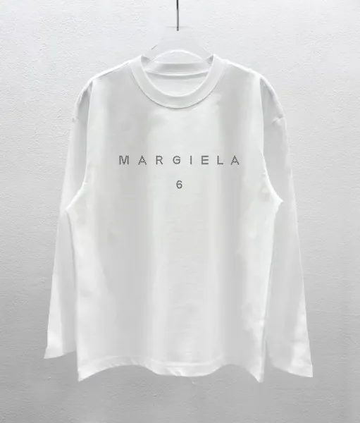 Maison Margiela Replica Logo Long-Sleeve T-Shirt White - 1
