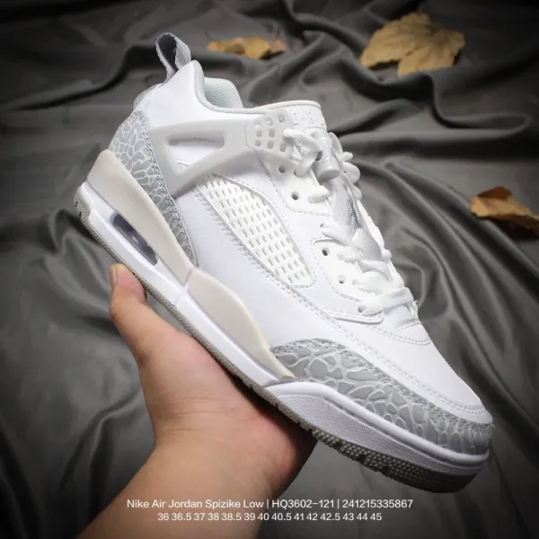 Air Jordan Spizike Low White Cement Sneakers Basketball Shoes - 1