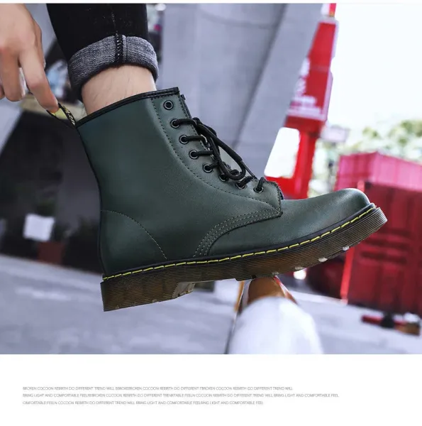 Dr. Martens 1460 Brown Leather Combat Boots Martin Boots - 10
