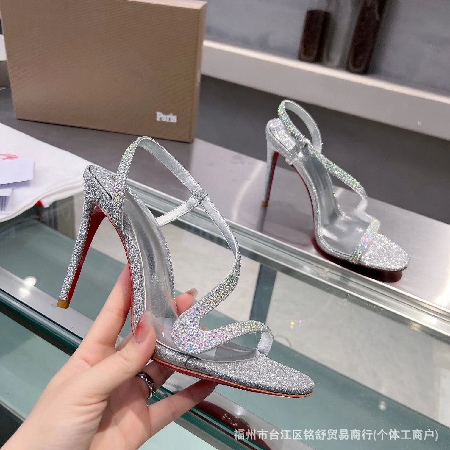 Design White Patent Leather Pointed-Toe Stiletto Heels - 3
