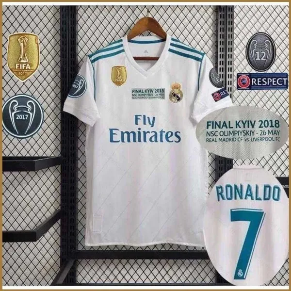 Real Madrid 2018 UEFA Champions League Final Jersey White - 1