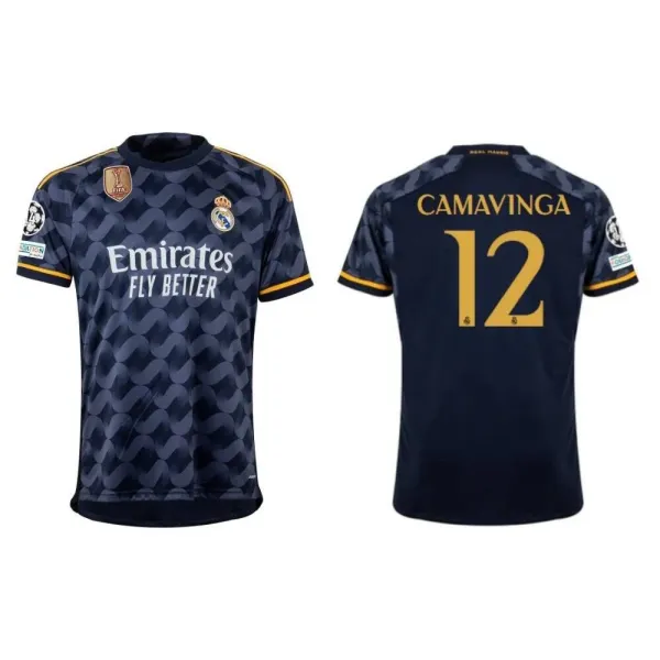 Real Madrid 2023-24 Third Jersey Navy Blue Camavinga #12 - 1
