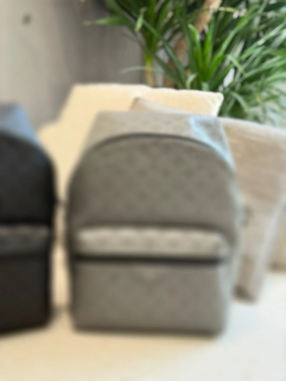 Genuine Leather Backpack with Letter Print photo 7