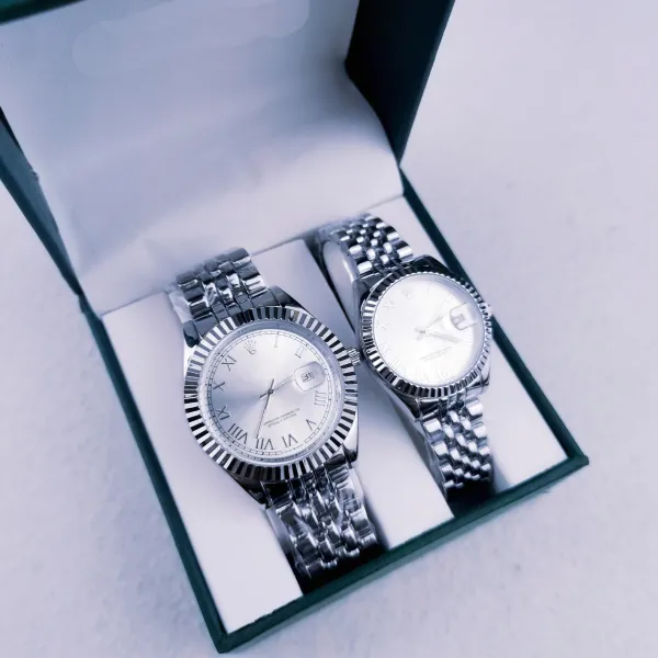 Rolex Datejust Two-Tone Silver Dial Gold-Fluted Bezel Mechanical Watches - 5