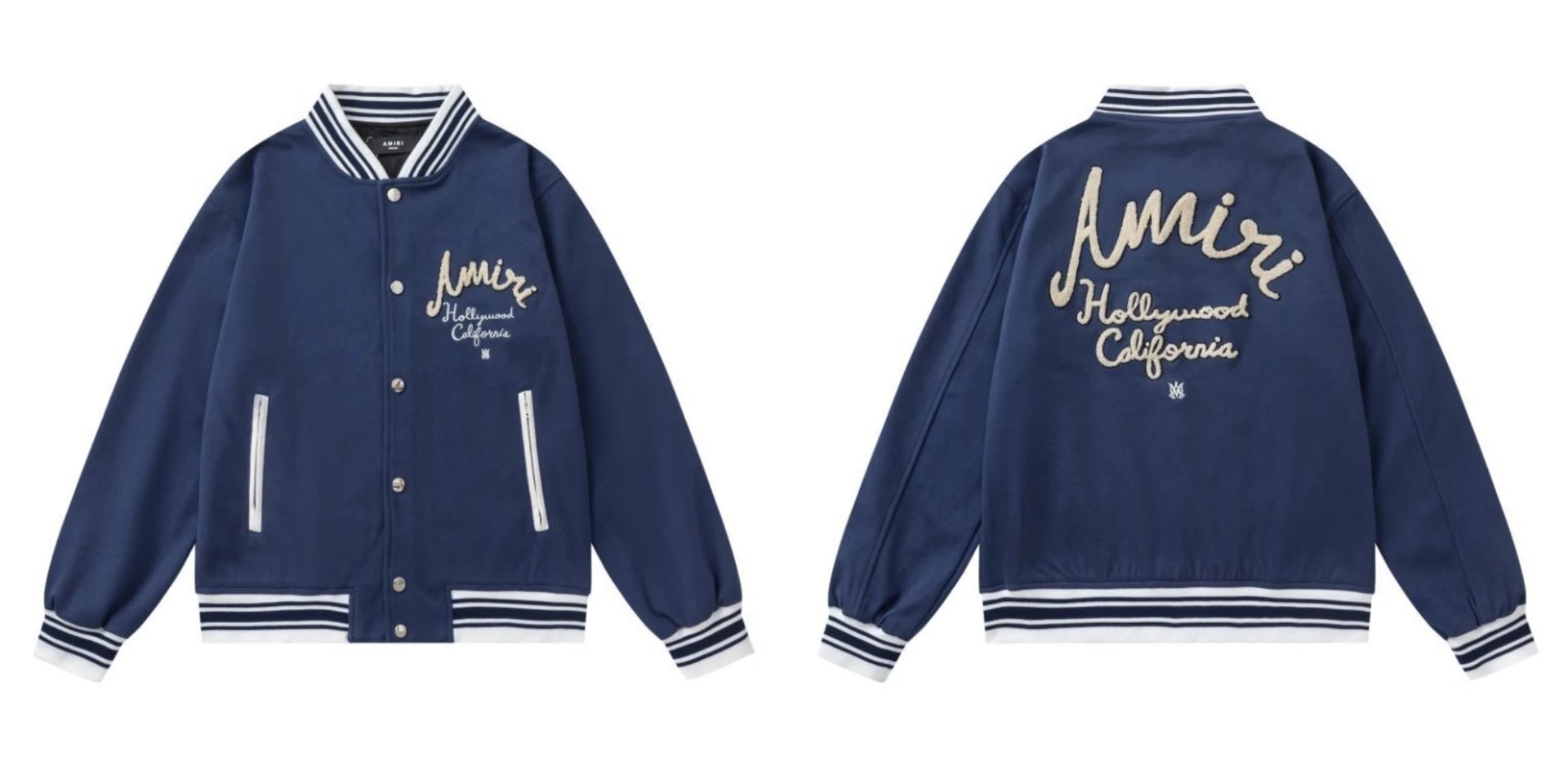 Amiri Preemo Varsity Jacket Black Outerwear - 4