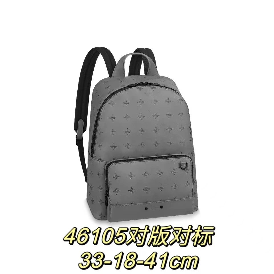 Design 46105 Monogram Pattern Gray Casual Backpack - 10