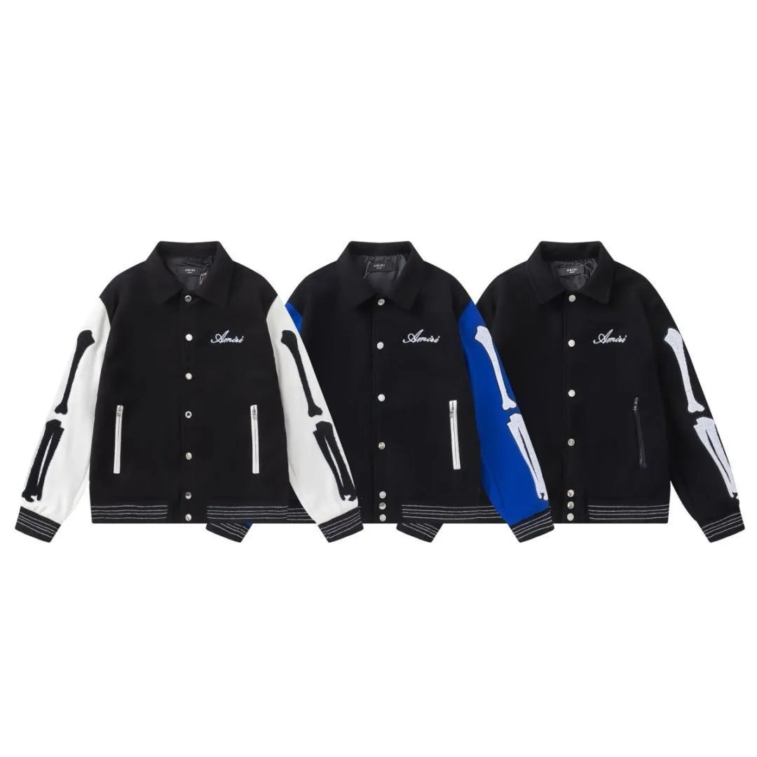 Amiri Preemo Varsity Jacket Black Outerwear - 8