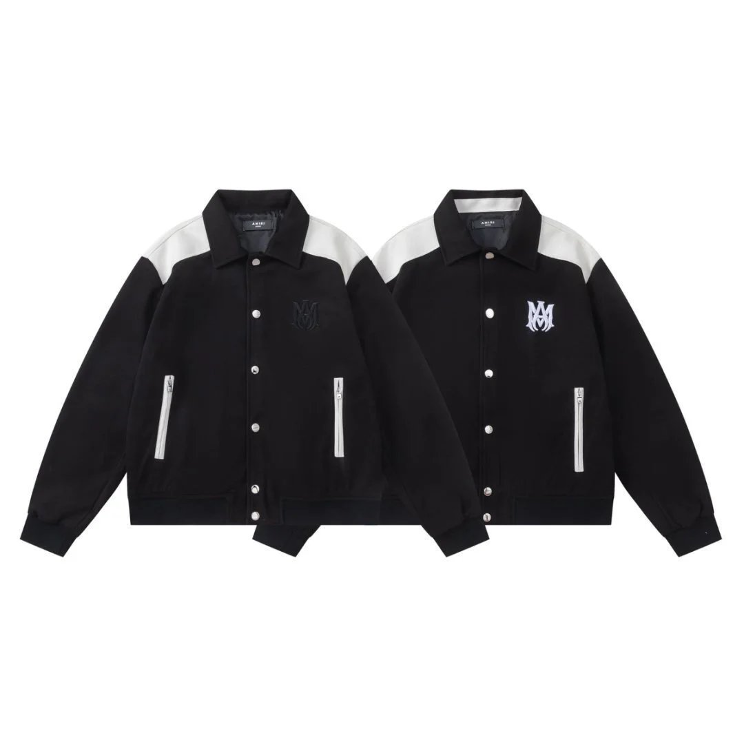 Amiri Preemo Varsity Jacket Black Outerwear - 6