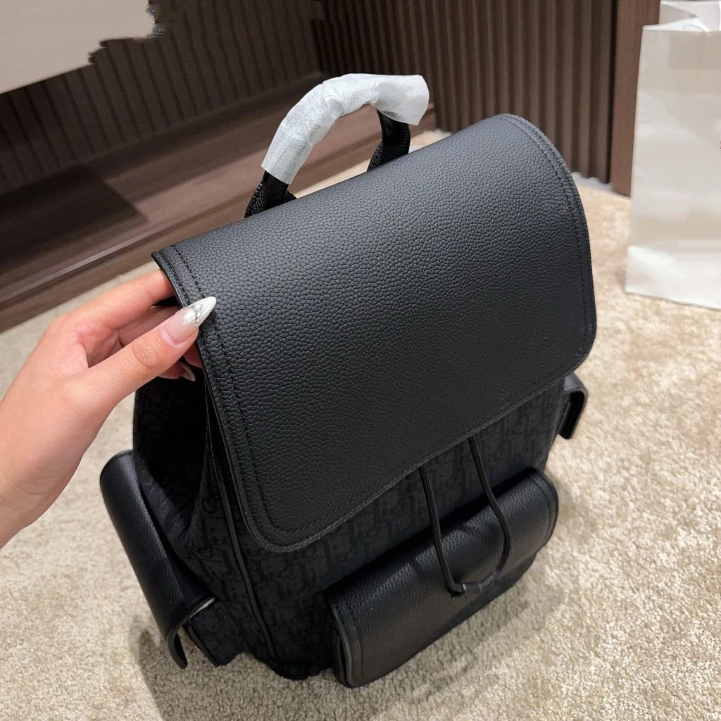 Dior Oblique Monogram Black Casual Backpack - 6