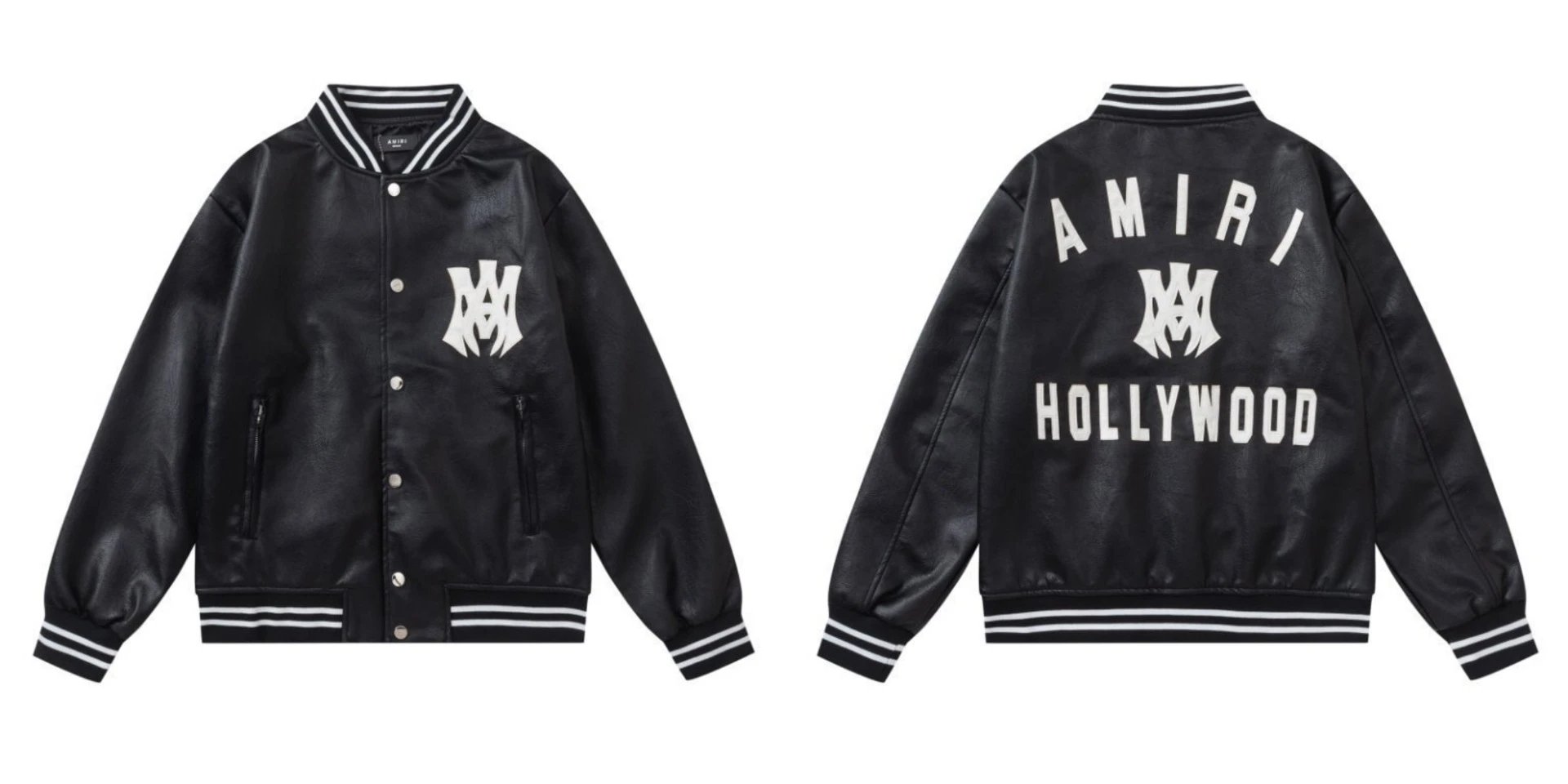Amiri Preemo Varsity Jacket Black Outerwear - 3