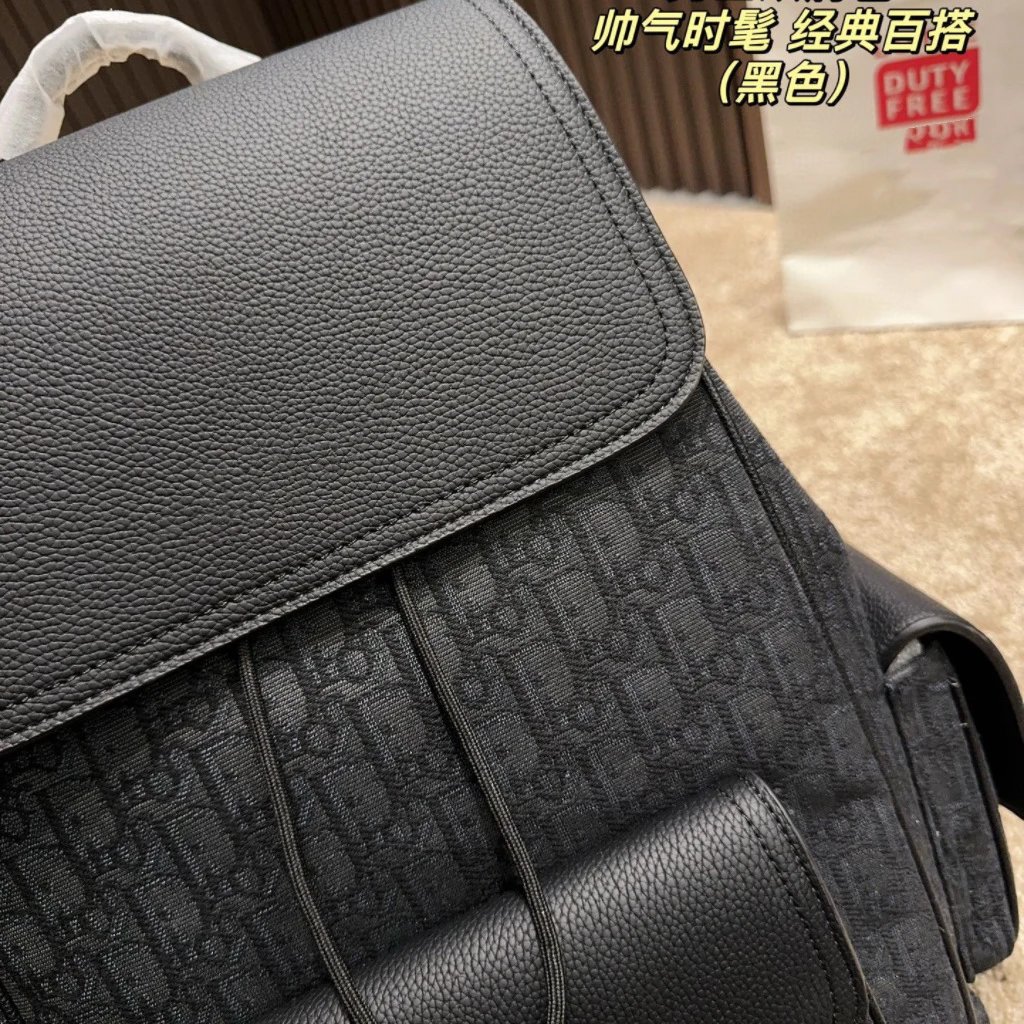 Dior Oblique Monogram Black Casual Backpack - 10