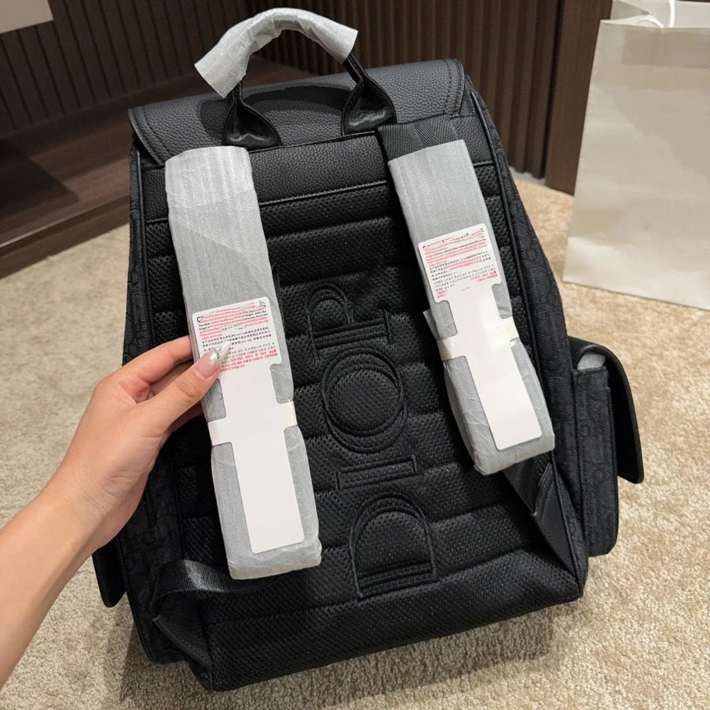 Dior Oblique Monogram Black Casual Backpack - 8