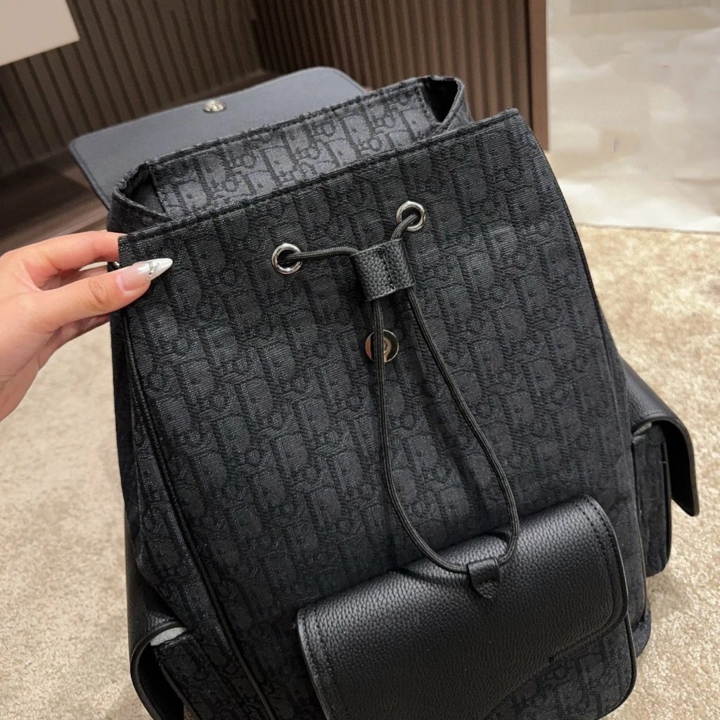 Dior Oblique Monogram Black Casual Backpack - 11