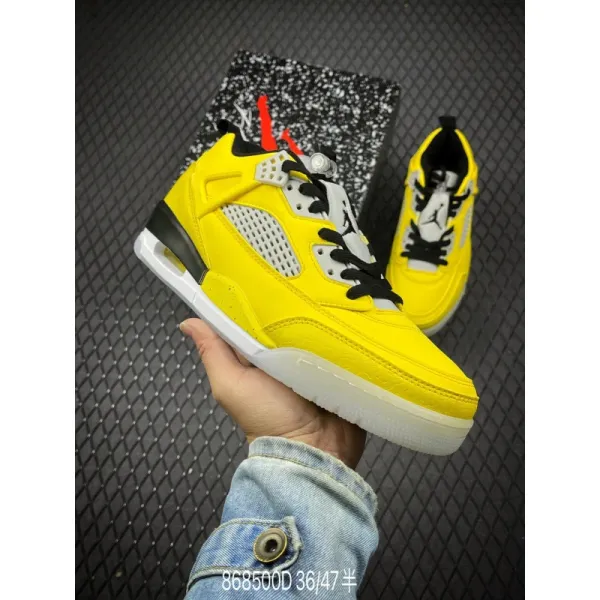 Air Jordan 4 Yellow Cement Sneakers Basketball Shoes - 1