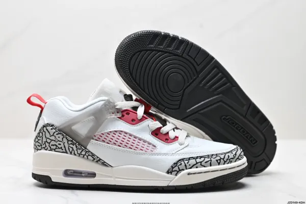Air Jordan 4 Retro Cement Grey Red Sneakers Basketball Shoes - 38