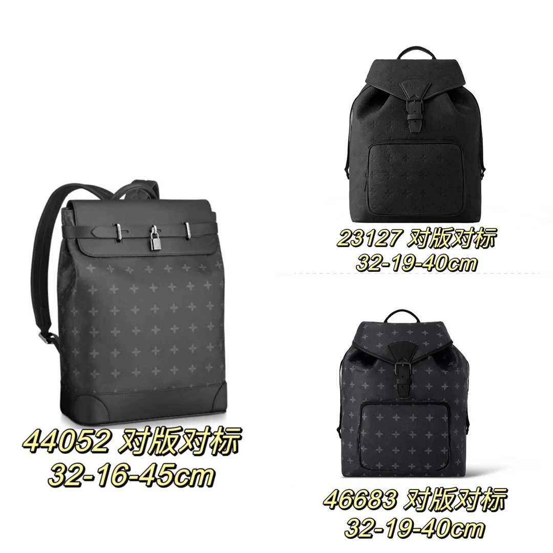 Design 46105 Monogram Pattern Gray Casual Backpack - 12