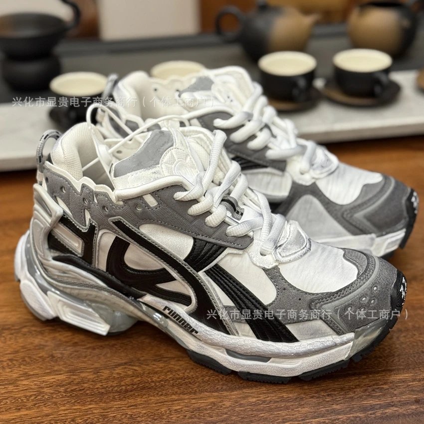 Off-White x Asics Gel-Kayano 14 Black / Orange / Gray Chunky Sneakers - 2
