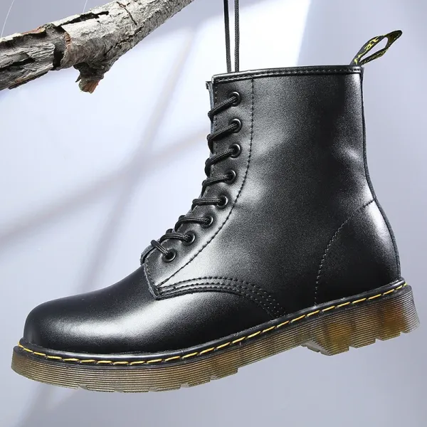 Dr. Martens 1460 Black Smooth Leather 8-Eyelet Boots Martin Boots - 1