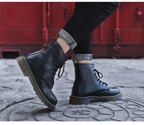 Dr. Martens 1460 Brown Leather Combat Boots Martin Boots - 13