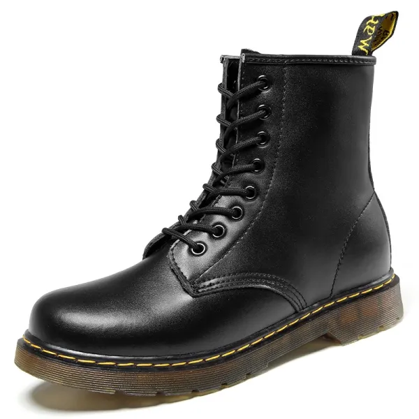 Dr. Martens 1460 Black Smooth Leather 8-Eyelet Martin Boots - 1