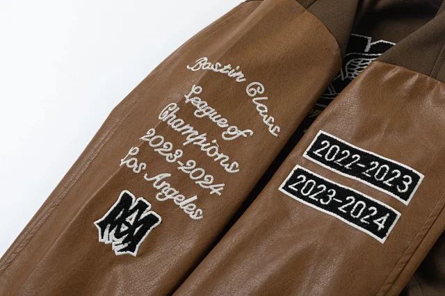 AMIRI Jackets Eagle Embroidered Varsity Jacket product detail image 14