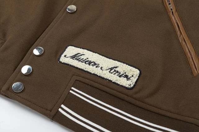 AMIRI Jackets Eagle Embroidered Varsity Jacket product detail image 10