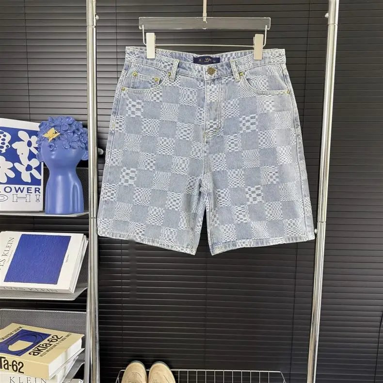 Design Cityscape Print Elastic Waist Shorts White - 5