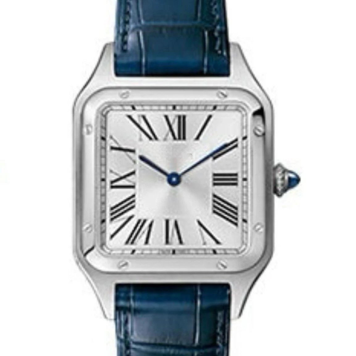 Unbranded Watches Square Roman Numeral Dial Watch with Croc-Embossed Strap image 5