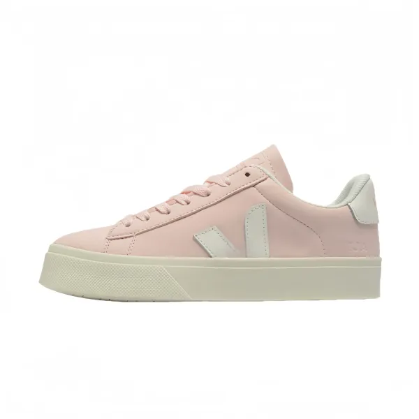 Veja Campo Pink and Off-White Sneakers - 1