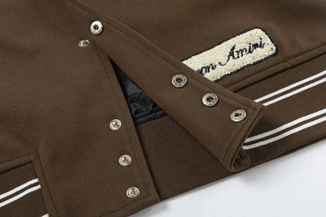 AMIRI Jackets Eagle Embroidered Varsity Jacket product detail image 9