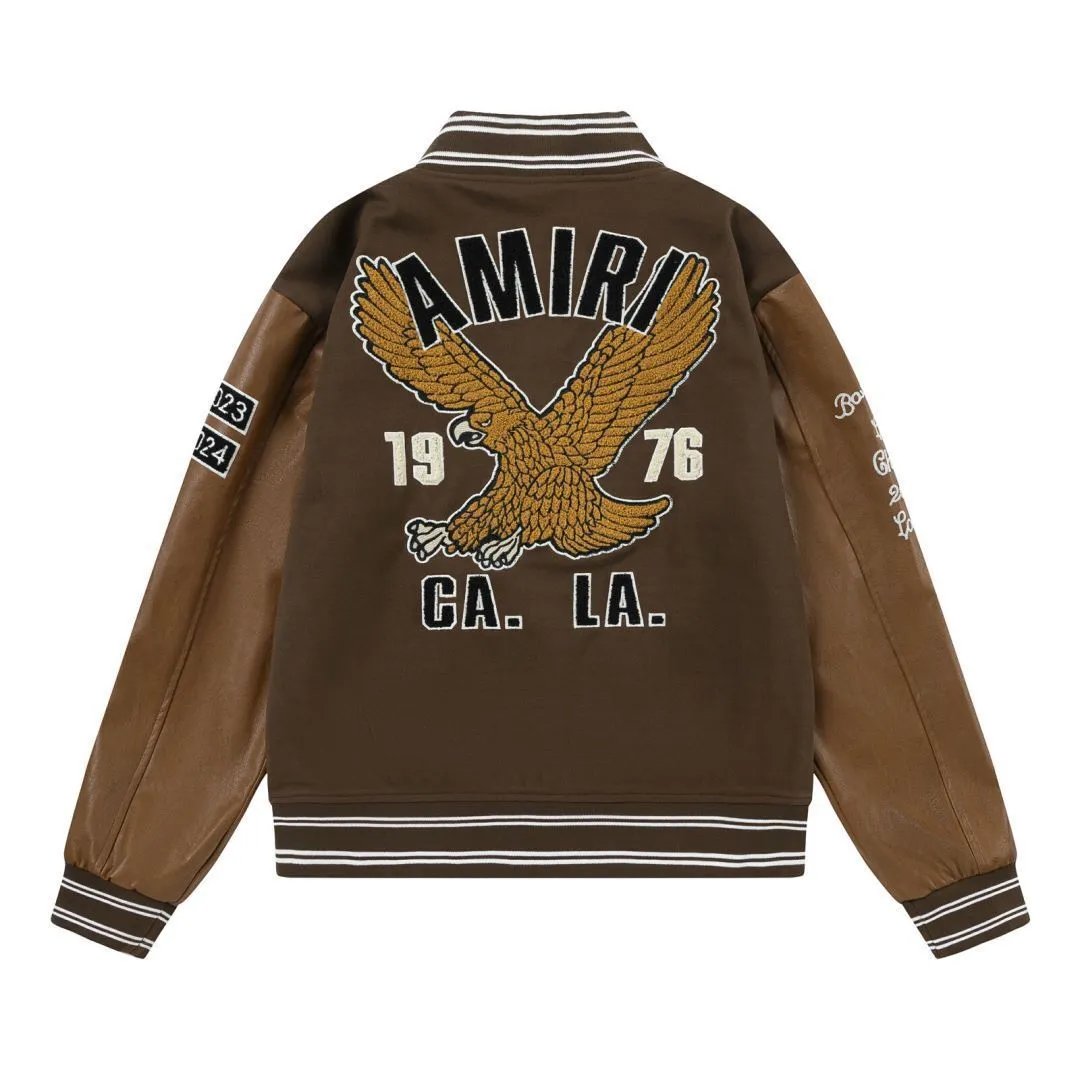 AMIRI Jackets Eagle Embroidered Varsity Jacket image 4