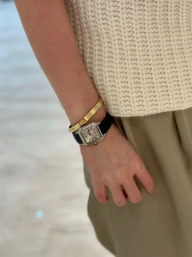 Unbranded Watches Square Roman Numeral Dial Watch with Croc-Embossed Strap product detail image 2