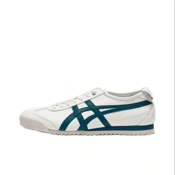 Onitsuka Tiger Mexico 66 White and Teal Sneakers - 1