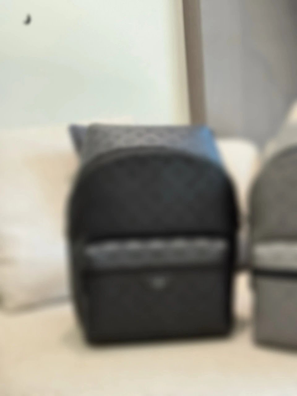 Genuine Leather Backpack with Letter Print photo 6