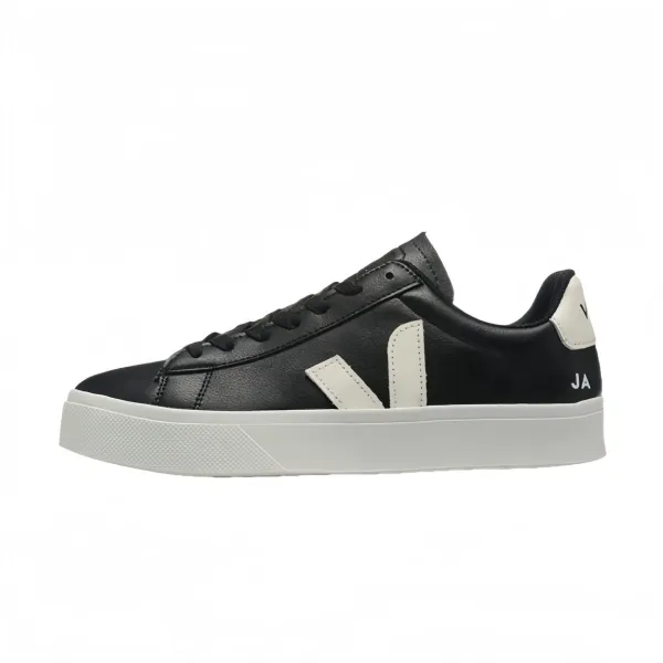 Veja V-10 Black and White Leather Sneakers - 1