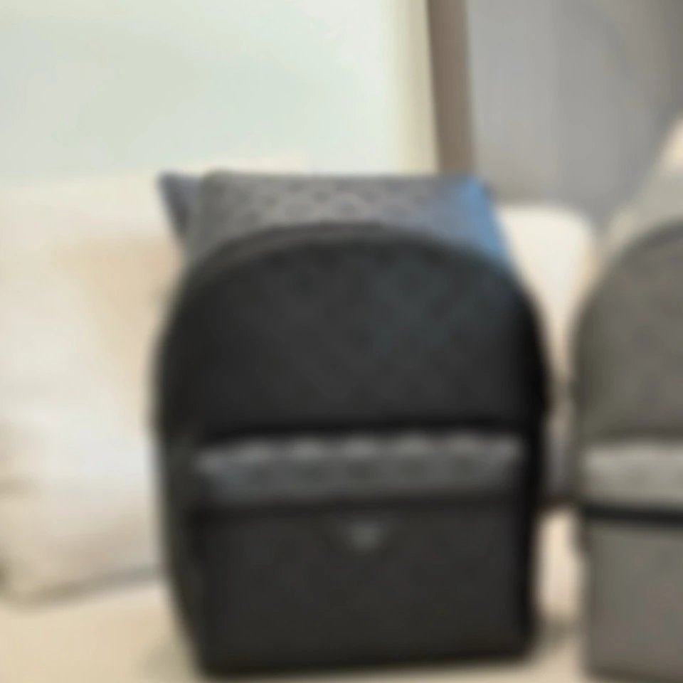 Genuine Leather Backpack with Letter Print photo 3